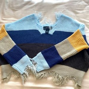 Polly & Esther Sweaters for Women Distressed